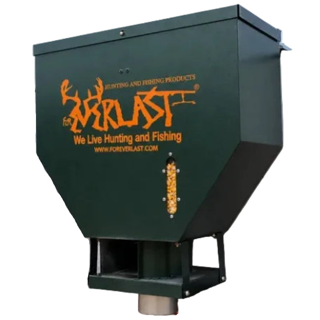 ForEverlast Galvanized Steel Hitch-Mounted Feed Spreader (G2) - 50 lb.