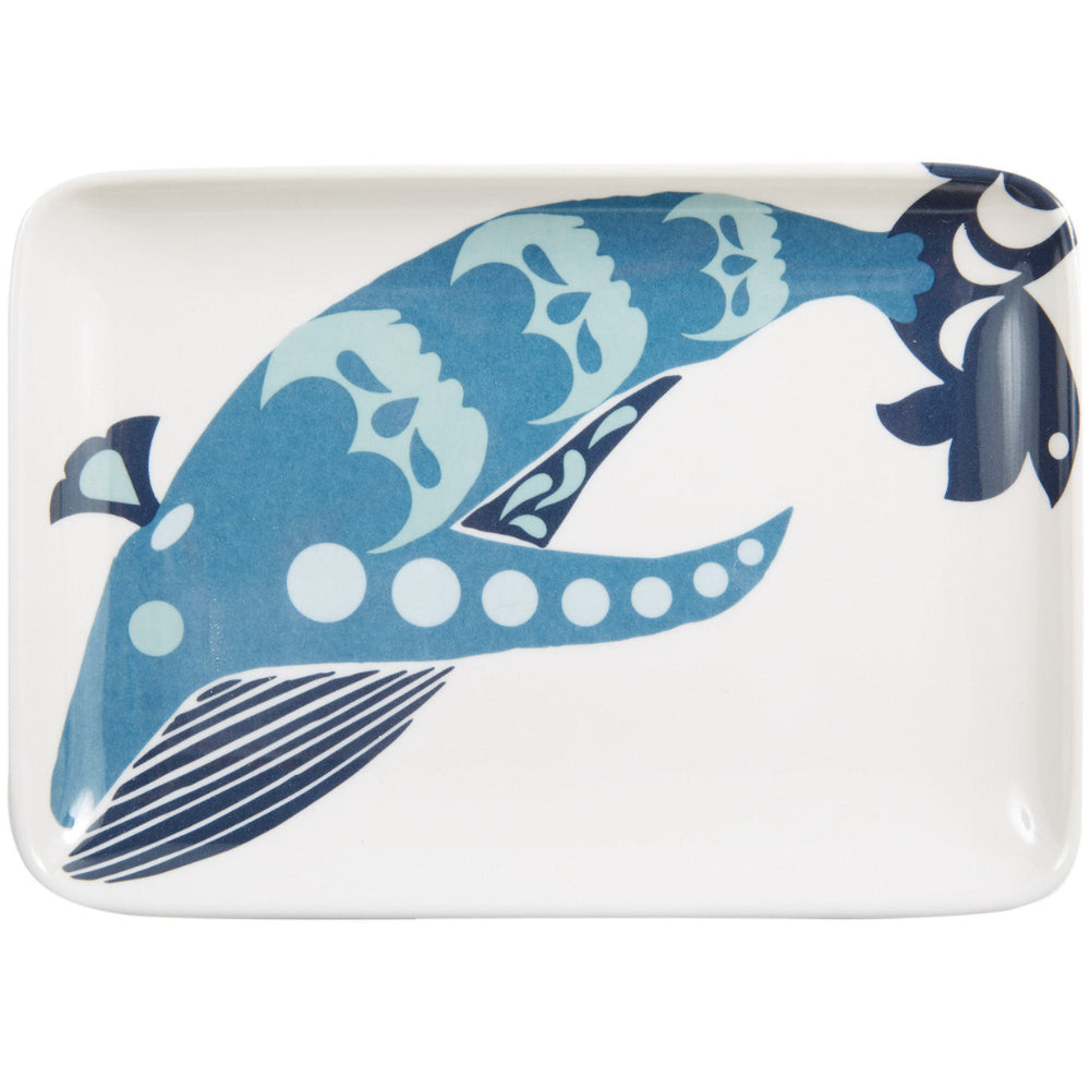 Thomas Paul Melamine Capri Whale Valet Tray - 4.5" x 6.5"
