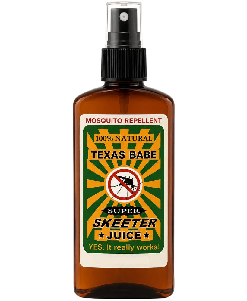Texas Babe "Skeeter Juice" All Natural Mosquito Repellent Spray - 3.4 oz. & 8 oz.