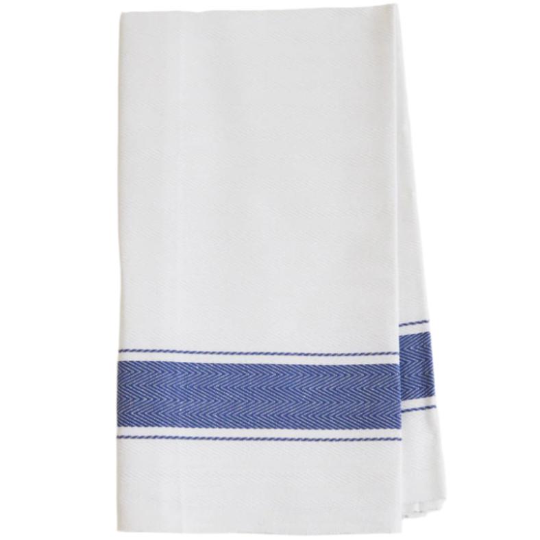 Classic Italian Cotton Herringbone Kitchen Towels - 23" x 26"