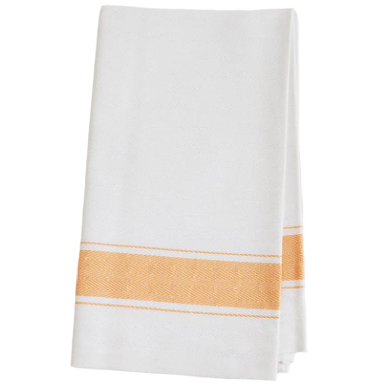 Classic Italian Cotton Herringbone Kitchen Towels - 23" x 26"