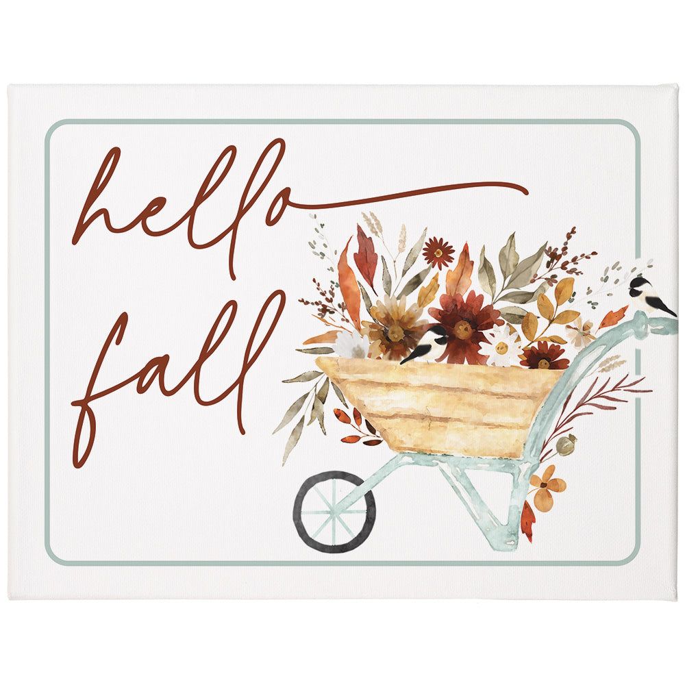 Sincere Surroundings "Hello Fall" Canvas-Wrap Sign - 9" x 12"