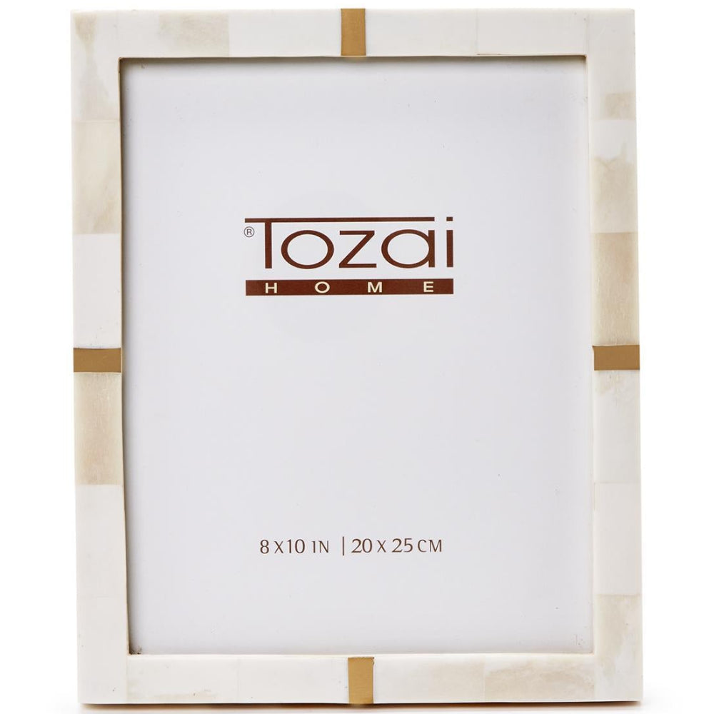 Tozai Royale Bone & Brass Inlay Photo Frame - 8" x 10"