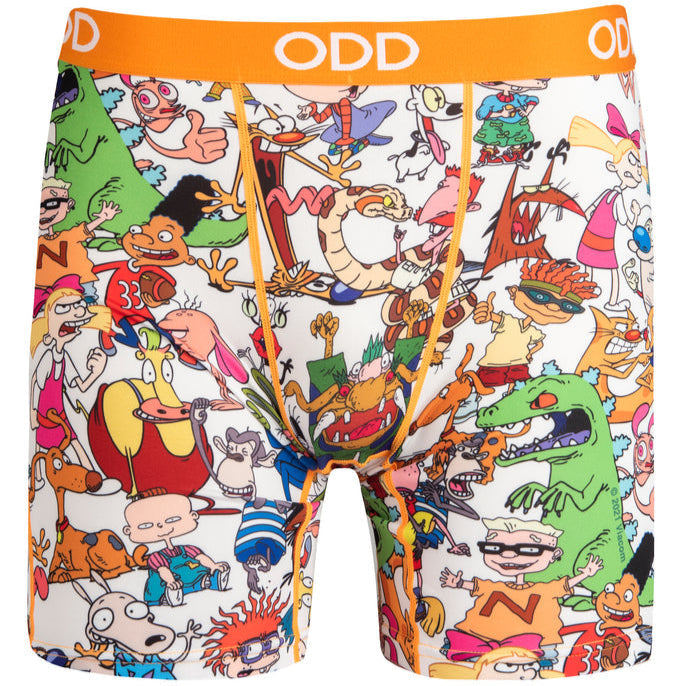 Odd Sox Men's Novelty Boxer Briefs (Cartoons)