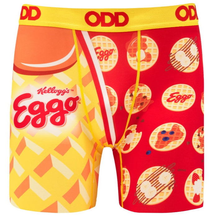 Odd Sox Men's Novelty Boxer Briefs (Breakfast Foods)