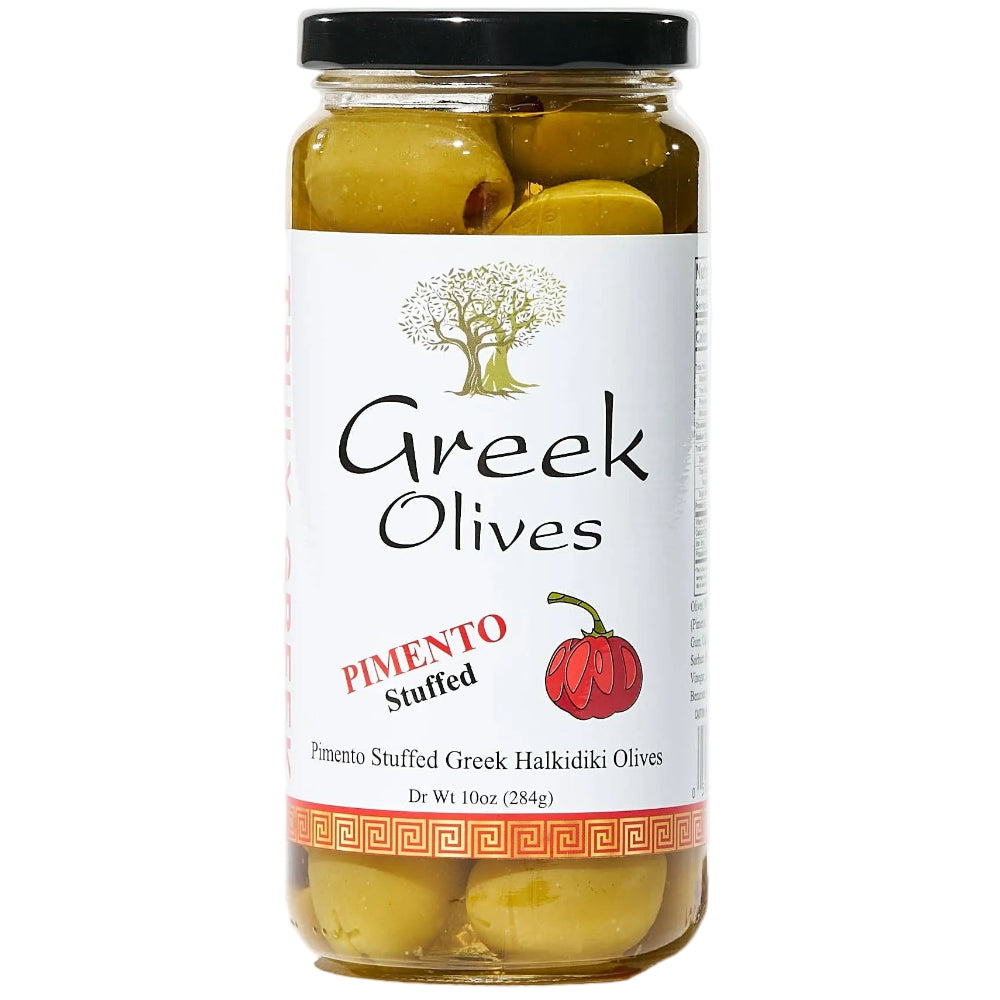 Truly Greek Gourmet Jarred Stuffed Halkidiki Olives - 10 oz.