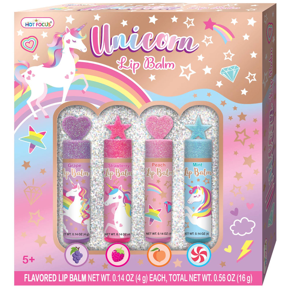 Hot Focus Unicorn Lip Balm - 4 pc.