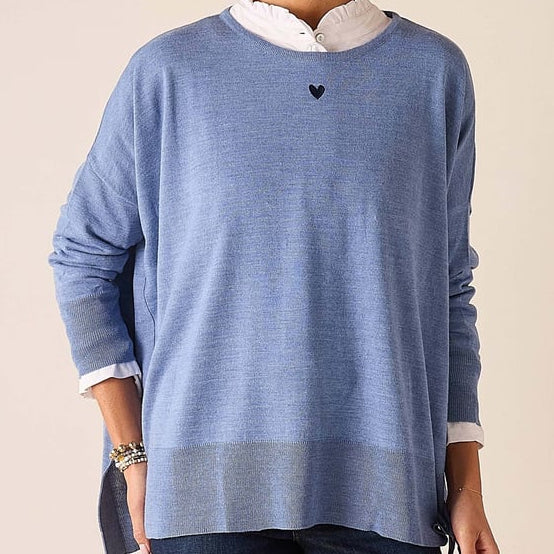 Mersea Heart Patch Amour Sweater