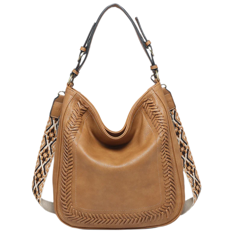 Jen & Co. Aris Whipstitch Vegan Leather Crossbody Bag