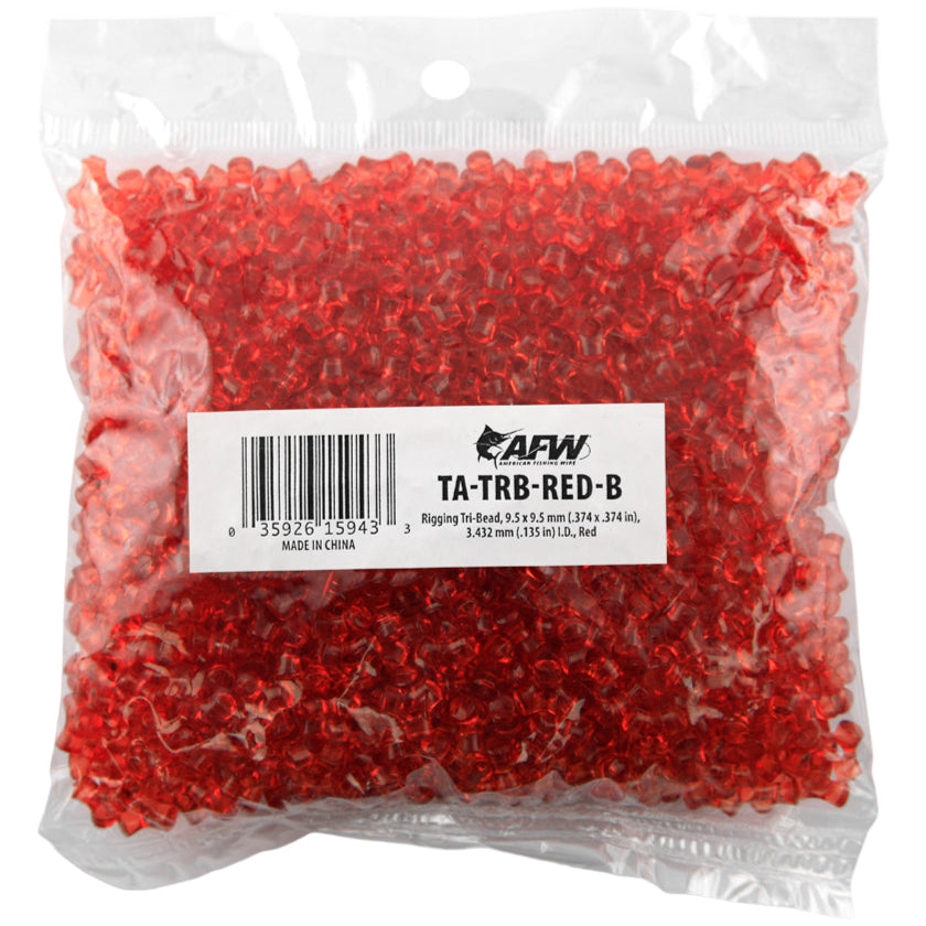 AFW Acrylic Rigging Tri-Beads - 50 pc.