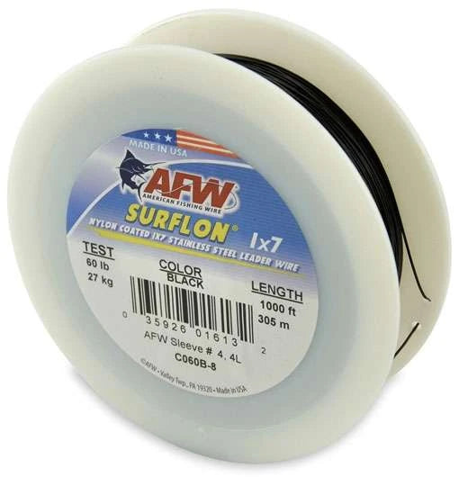 AFW Surflon 1x7 Nylon-Coated Stainless Steel Trolling Wire - 30 lb. to 135 lb.