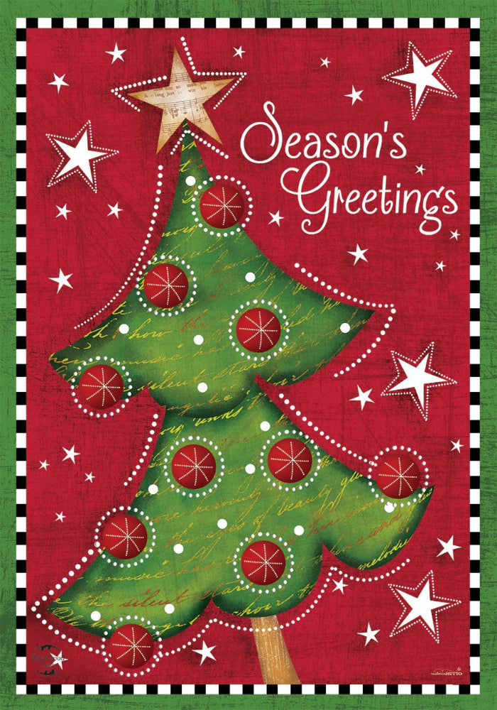 Briarwood "Season's Greetings" Garden Flag - 12.5" x 18"
