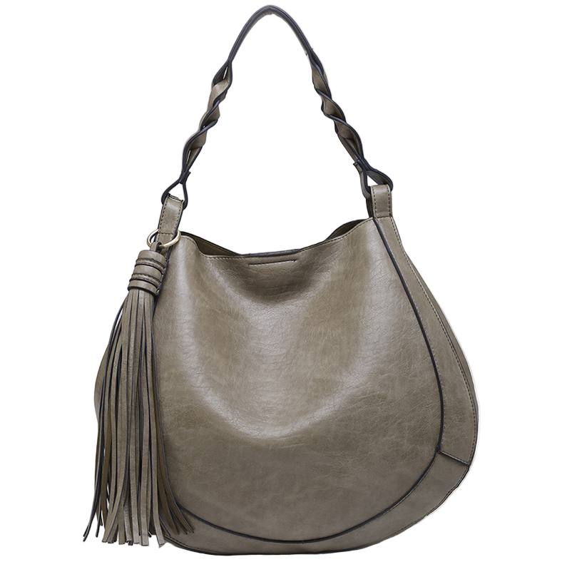 Jen & Co. Eloise Tassel Vegan Leather Hobo Bag