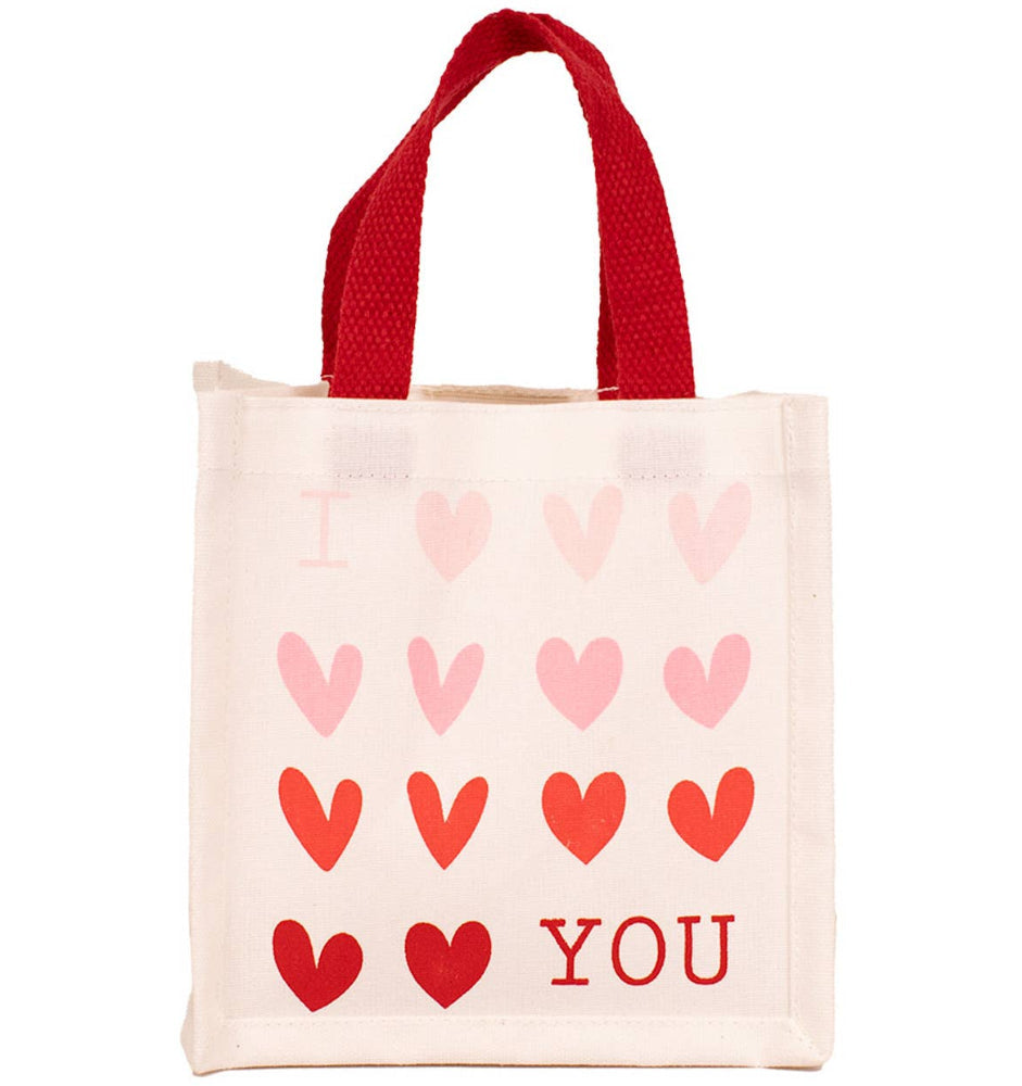 Royal Standard Canvas "I Love You" Mini Tote - 7.5" x 7.5"