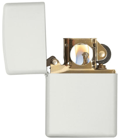 Classic White Matte Zippo Lighter