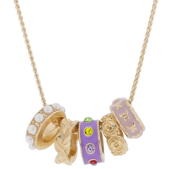 Jane Marie Ring Charm Cluster Necklaces