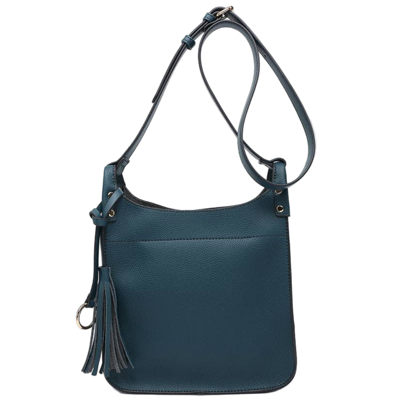 Jen & Co. Lucinda Square Tassel Vegan Leather Crossbody Bag