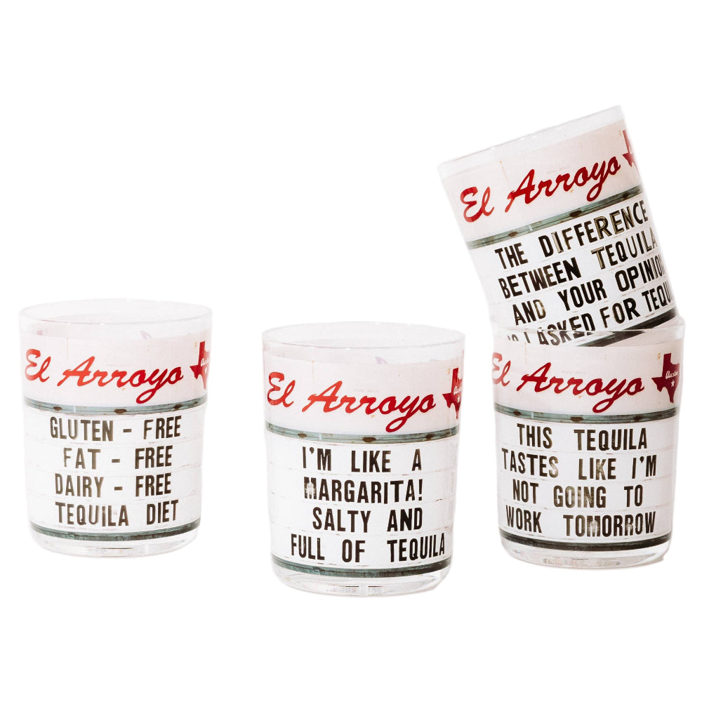 El Arroyo Acrylic Tequila Cup Set - 14 oz. (4 pc.)