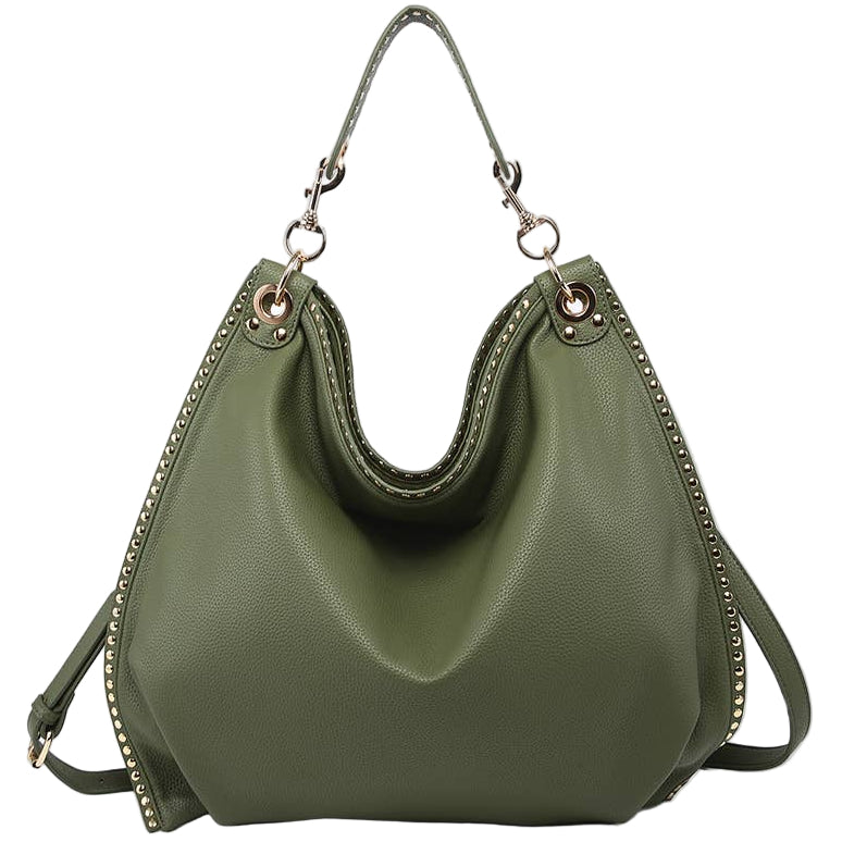 Jen & Co. Carly Studded Slouchy Hobo Bag
