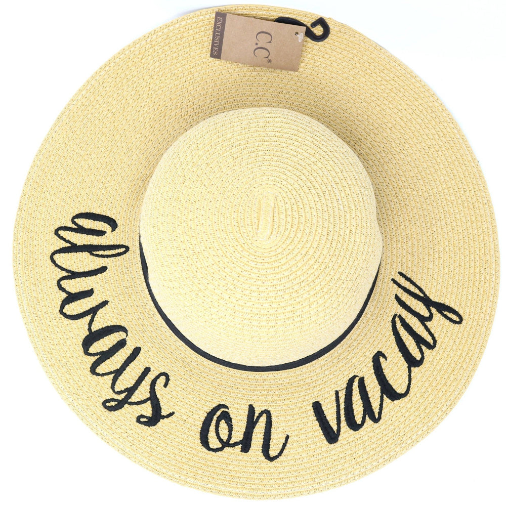 CC "Always on Vacay" Sun Hat