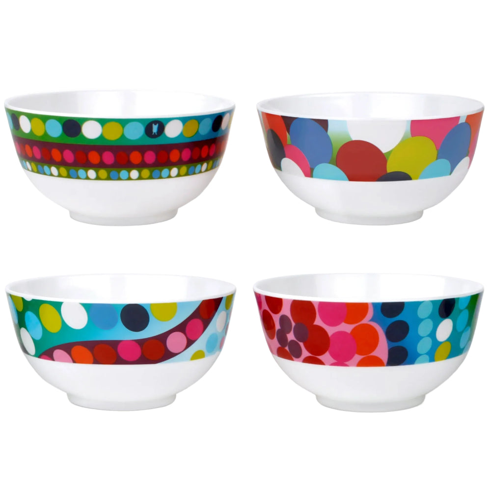French Bull Abstract Melamine Bindi Bowls - 4 pc.