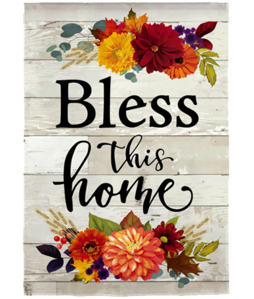 Evergreen Floral Themed House Flags - 28" x 44"