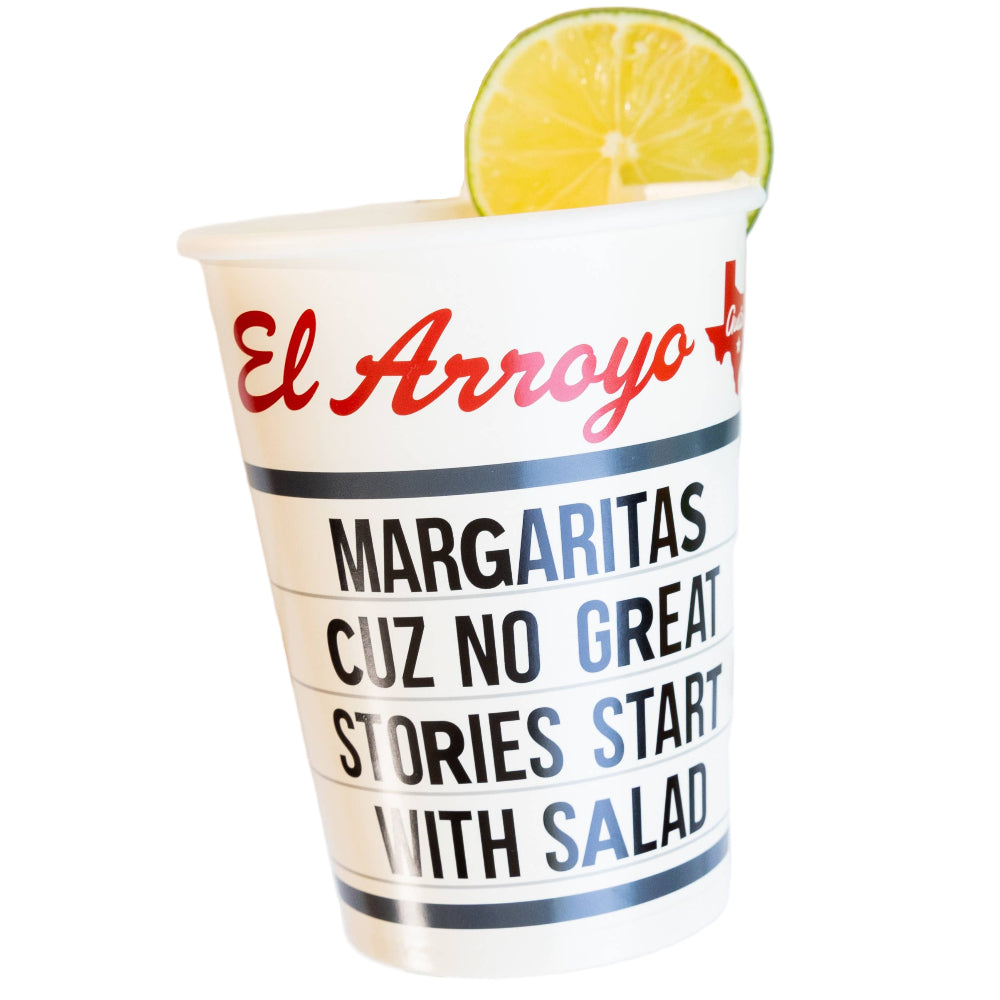 El Arroyo "Salad Stories" Paper Party Cups - 12 pz.