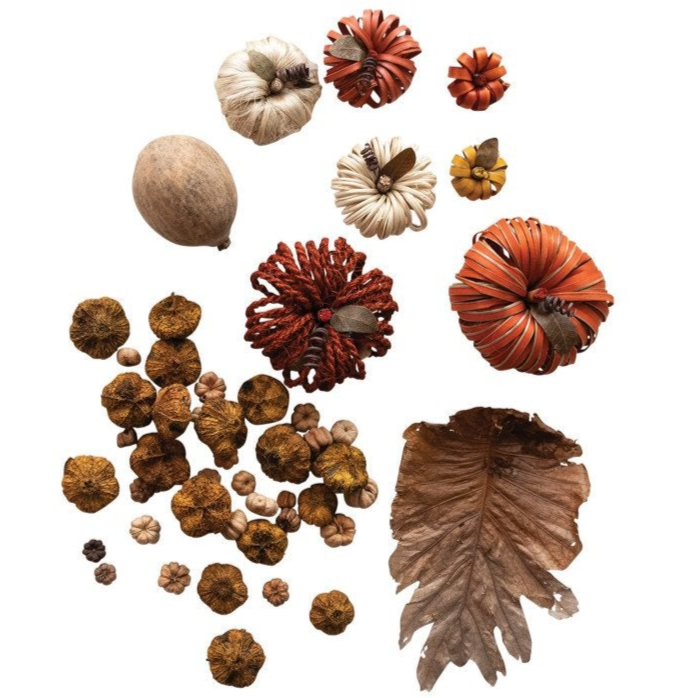Dried Natural Organic Pumpkin-Shaped Pieces (Assorted) - 8 oz.