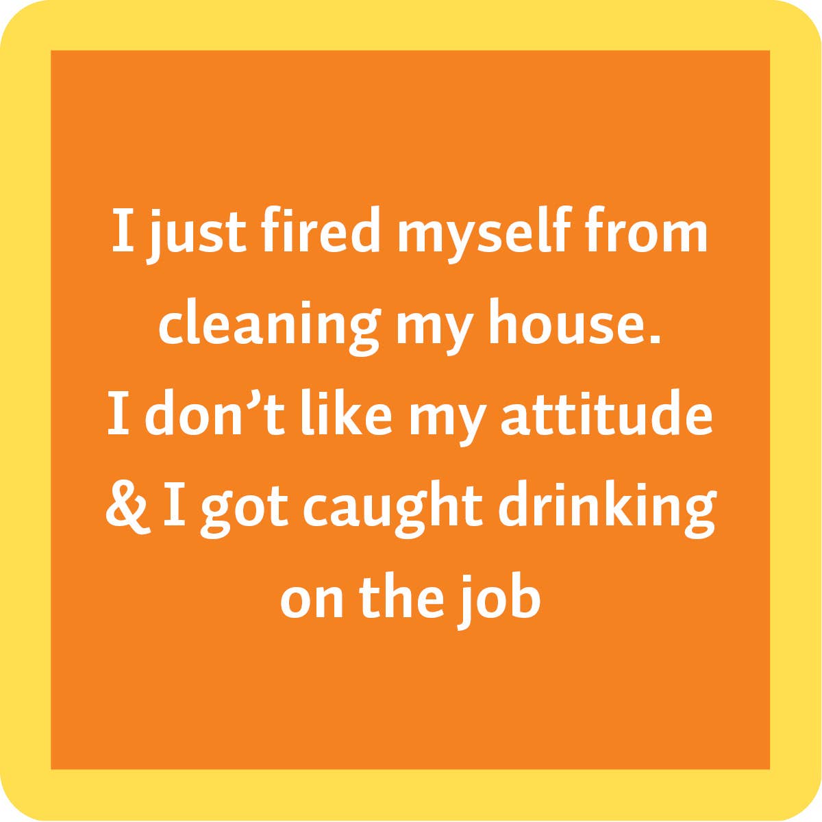 Drinks On Me Humorous Resin Drink Coasters - 4" x 4"