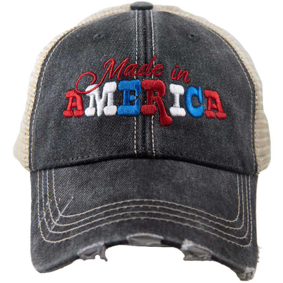 Katydid "Made in America" Distressed Trucker Hat