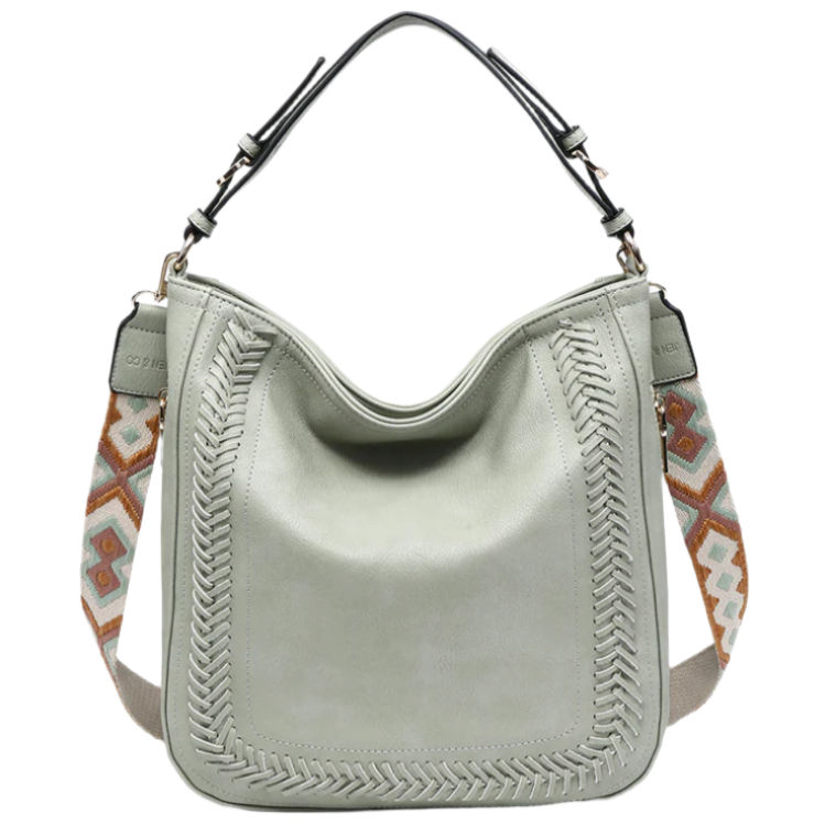 Jen & Co. Aris Whipstitch Vegan Leather Crossbody Bag