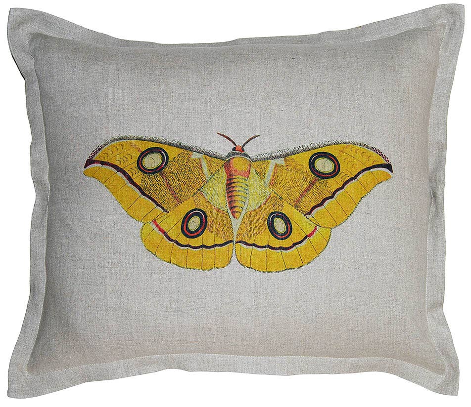 Provence Printed Linen Feather Down Pillows - 20"