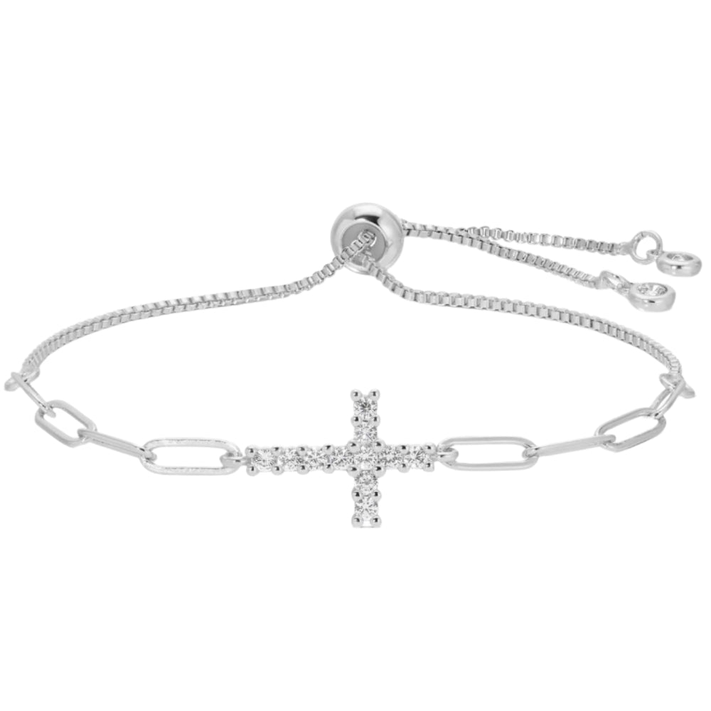 Splendid Iris Sideways Cross Pulley Bracelet