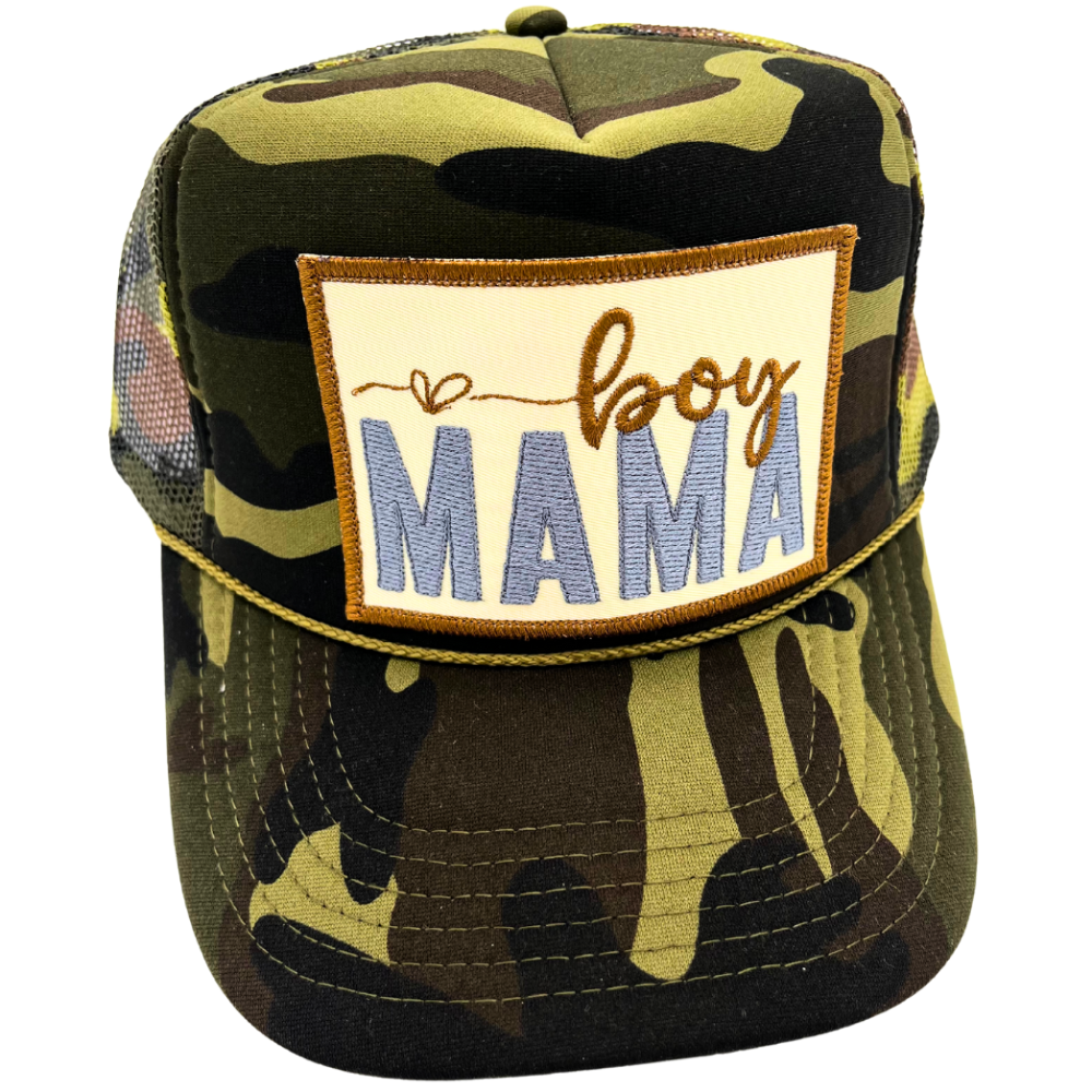 Billie Jane's Funny Embroidered Patch Mesh-Back Trucker Hats