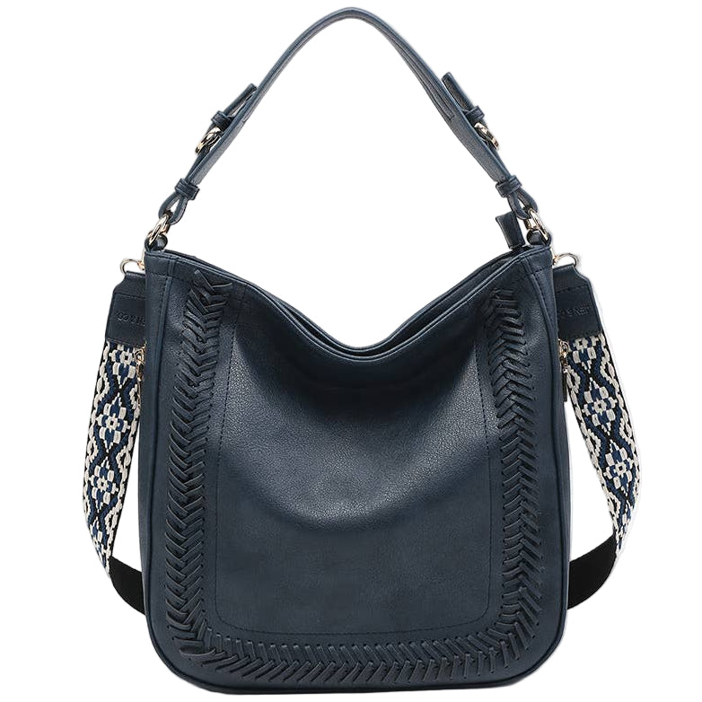 Jen & Co. Aris Whipstitch Vegan Leather Crossbody Bag