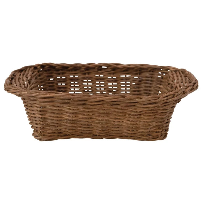 Hand-Woven Rattan Casserole Dish Basket - 8"