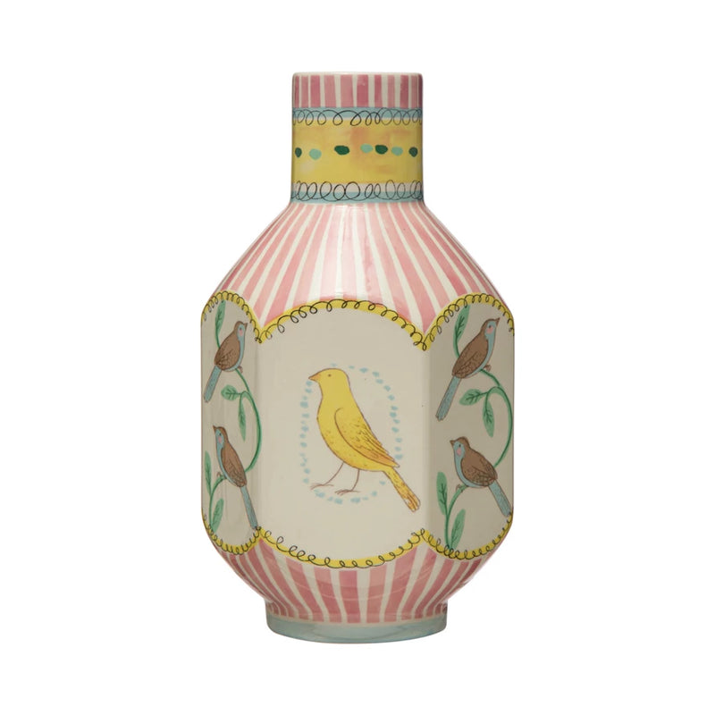 Ceramic Vase With Birds