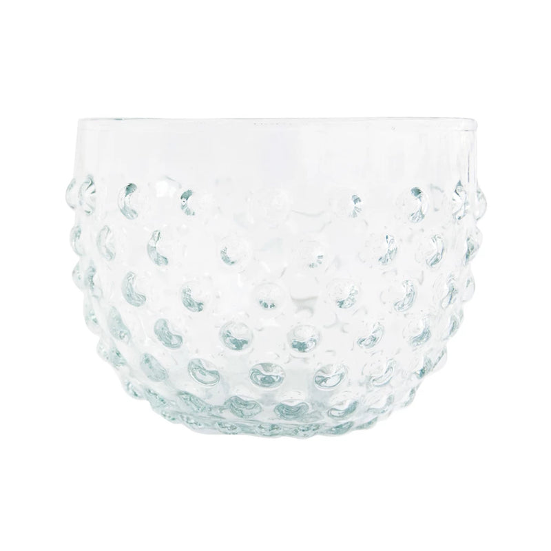 Recycled Glass Hobnail Bowl