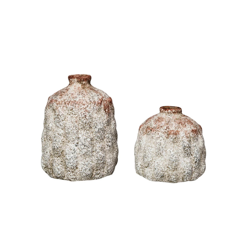 Terra-cotta Vases With Raised Pattern