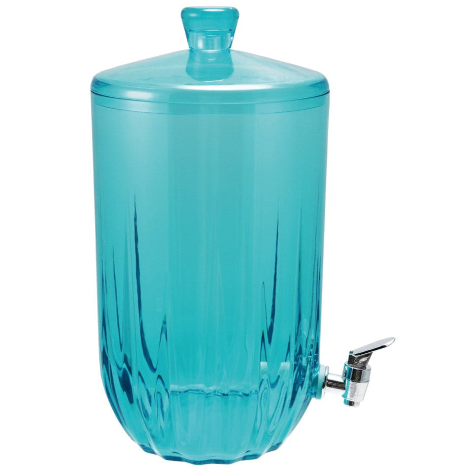 Creative Co-Op Acrylic Beverage Dispenser (Aqua) - 7 qt.