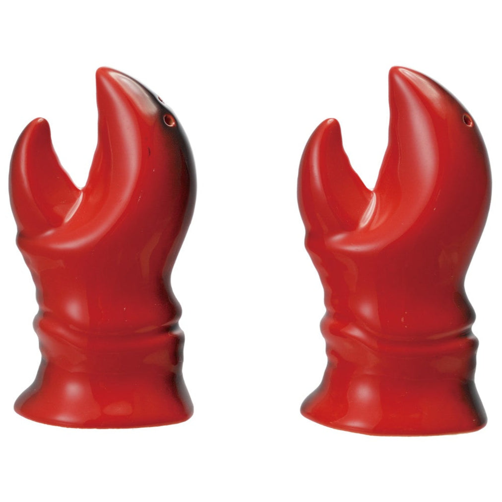 Stoneware Vintage-Style Lobster Claw Salt & Pepper Shakers - 2 pc.
