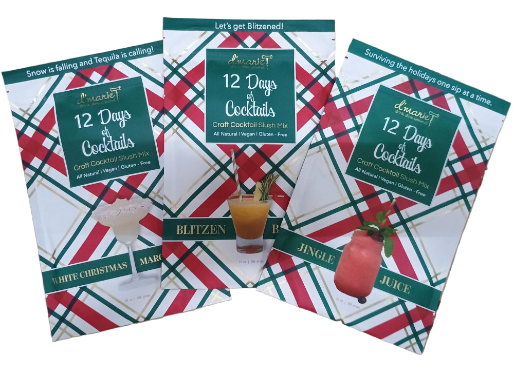 D'Marie Frozen Cocktail Mixes (Holiday) - 10 oz.