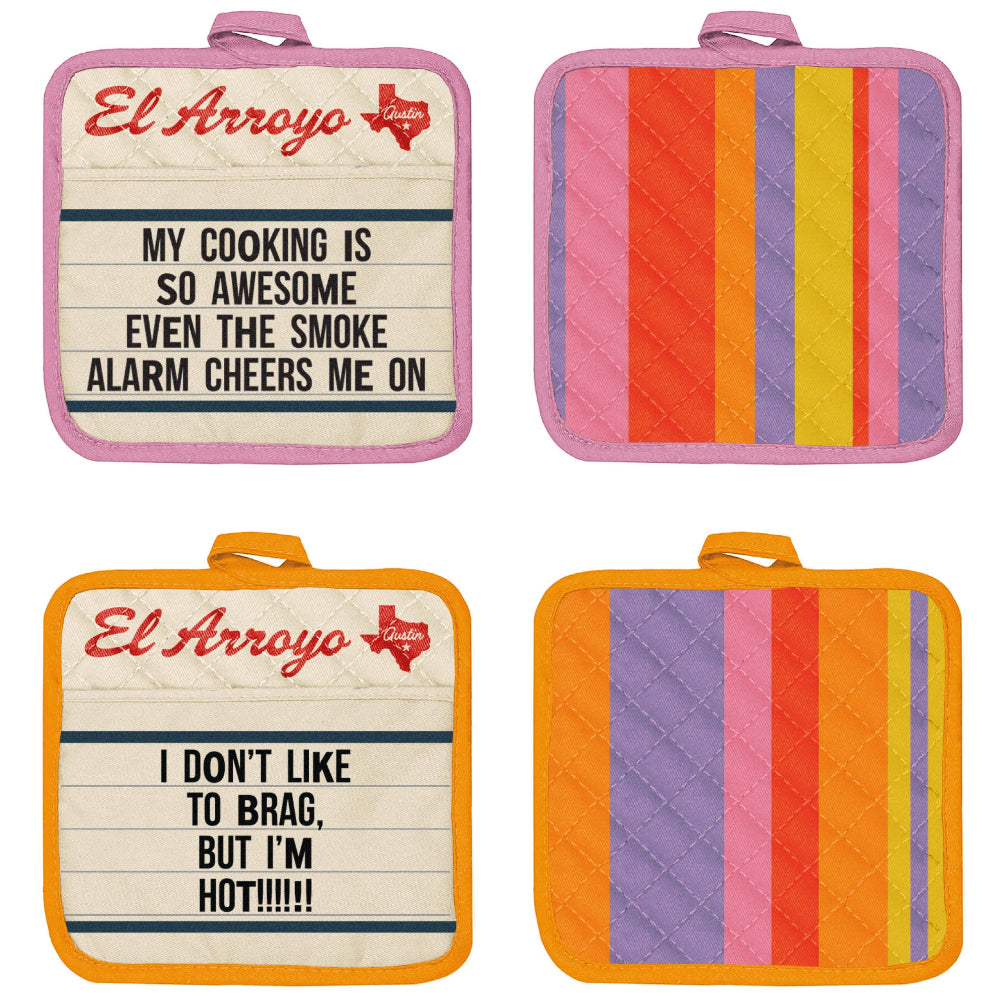 El Arroyo Cotton Pot Holders - 2 pc.