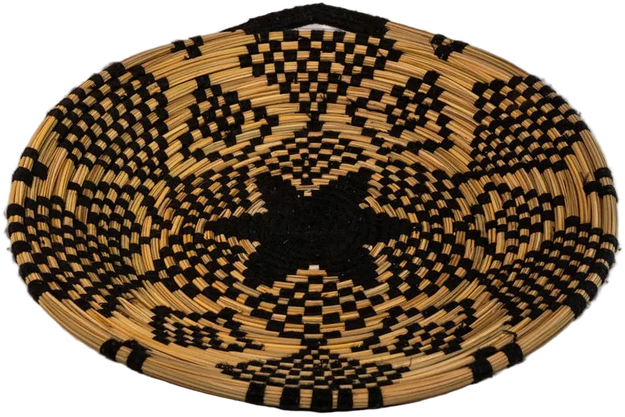 Verve Moroccan Woven Palm Fiber Bread Basket - 17"