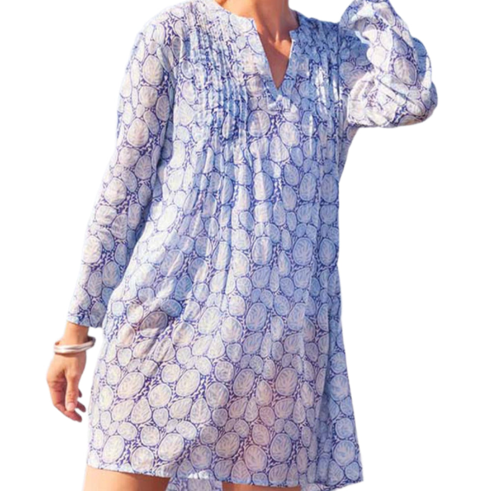 RockFlowerPaper Cotton Pintuck Coral Beach Cover-up RockFlowerPaper Cotton Pintuck Coral Beach Cover-up