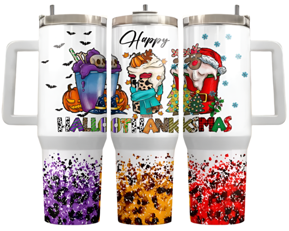 JAC Insulated Stainless Steel Tumbler (Fall/Halloween) - 40 oz.