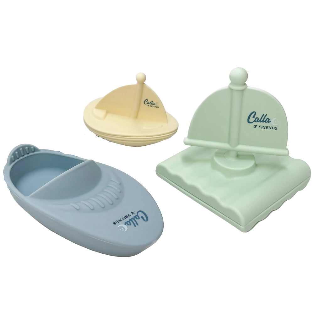 Calla & Friends Silicone "Ryder's Racing Boats" Bath Toy Set - 3 pc.