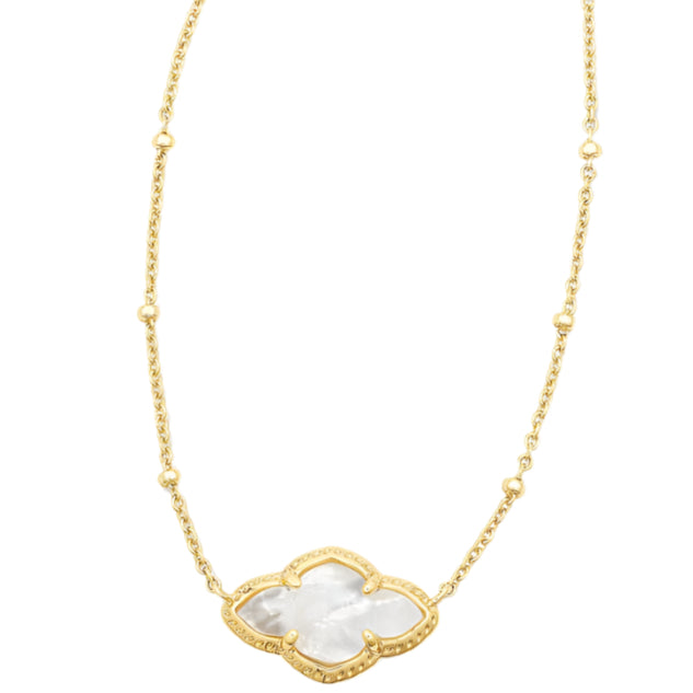 Kendra Scott Abbie Gold Mother of Pearl Necklace