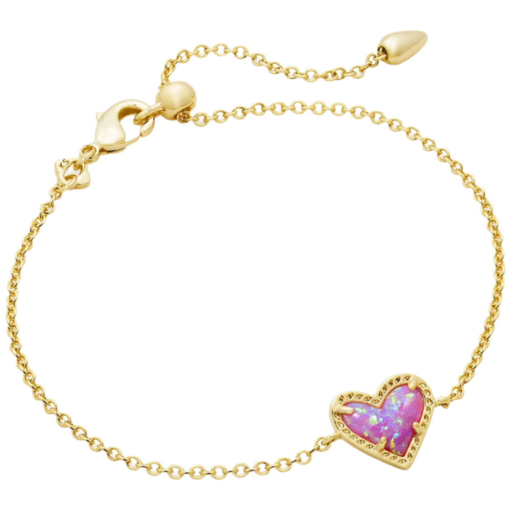 Kendra Scott Ari Heart Rose Gold Chain Bracelet