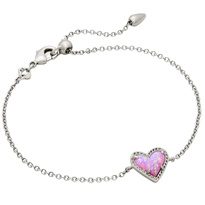 Kendra Scott Ari Heart Rose Gold Chain Bracelet